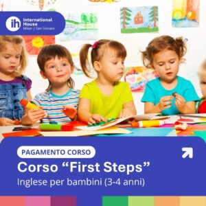 Pagamento corso annuale First Steps 2026/27 – Bambini 3–4 anni